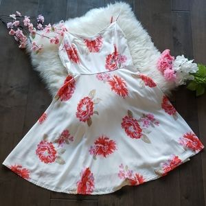 Pin-Up Style Floral Swing Dress